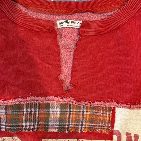 Free People Red Ryder Pullover size Large - Picture 3 of 9